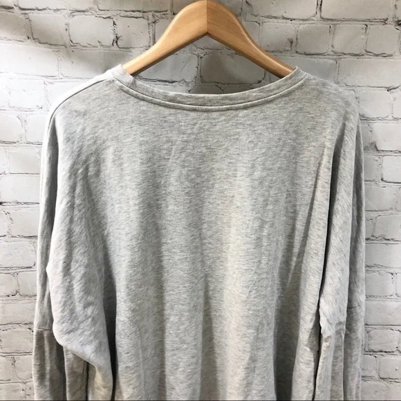 Zara Bell Sleeve Sweatshirt Pullover Gray Size Medium Loungewear - Picture 6 of 9